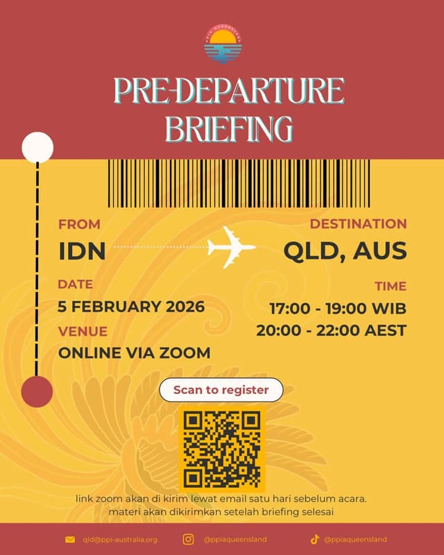 Pre-Departure Briefing - Semester 1, 2026